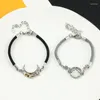 Link Bracelets Sun Whale Moon Bracelet For Men Women Jewelry High-end Zircon Rope Unisex Lover Anniversary Gift