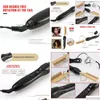 Fers de salon de coiffure Peigne électrique Lisseur Baguette Curling Lissage Titane Alliage Curler Soins Drop Livraison Produits Outils de coiffage Dhhci