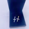 Competitive Price Trendy Sterling Sier Vvs Moissanite Gems Gold Plated Cross Pendant