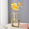 Vasos 2 Pçs / set Planta Titular Quebra Resistente Decorativo Triângulo Forma Metal Rack Recipiente Floral Vaso de Flores Decoração de Casa