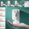 Dispensador de jabón líquido, espuma automática, 4 modos, carga USB, 400ml, desinfectante de manos sin contacto para el hogar y la cocina