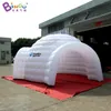 5.7x5.5x3.5mH inflatable lights dome tent with tunnel trade show tent inflation igloo canopy for party event decoration toys sports