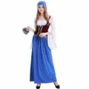 Kobiety ZAKRESOWANY NIEMIECKI OKTOBERFEST CODY PIO PIO Girl Beer Maid Mundur Bawarian Carnival Party Fancy Dr Cosplay 02i4#