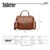 أكياس كتف Amberler Women Leather Leather Leather Leather Handbags شهيرة السيدات Crossbody Messenger Bags Nasual Female Travel Bag 240328