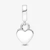 Ciondolo pendente con lucchetto a cuore rosa Pandoras Set di ciondoli di lusso in argento sterling 925 Bracciale che fa ciondoli Collana con pendente di design Scatola originale Commercio all'ingrosso della fabbrica