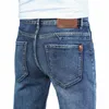 Printemps Automne 2023 Jeans intelligents pour hommes Busin Fi Straight Regular Blue Stretch Denim Pantalon Classique Hommes Plus Taille 28-40 748z #