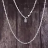 Chains White Gold ed Rope Chain Necklace Singaporean Venetian For Men And Women 3mm Hip Hop Jewelry CultureChains283V