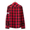 new Summer Fi Red And Black Plaid Shirt Men Shirts Mens cott Checkered Shirts Lg Sleeve Shirt Men Blouse CS71 s8oE#