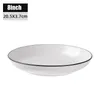 Plates White Dinnerware Set Stainless Steel Material Durable Long Service Life For Home Use Everyday