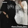 Été Hommes Cott T-Shirt Punk Style Tops T-shirts Femmes Vêtements De Sport Fi Tshirt Couple Manches Courtes Harajuku Streetwear G0GH #