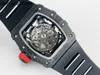 Relógio Mecânico Richarsmill Venda Quente Incrível Pulso Kv Fábrica Rms35-02 Recorte Moda Personalidade Cabeça Fantasma Masculino Rakish Luxo Cores 1e