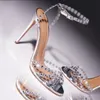 Women Summer Summer Luxury Rishonestons Sendals Sexy Narrow Band Thin Thight High High Cladiator Sandals Fashion Party Shoes Size 35-42