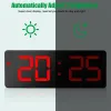 Clocks Digital Alarm Clocks Big Display Smart LED Clock Electronic Clock with USB Wake Up Alarm Clock Desk Table Clock Home Decor