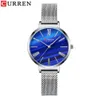 CURREN Karien 9076 stalen band mode waterdicht quartz vrijetijdshorloge trendy damesstijl