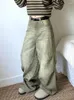 Kvinnors jeans kvinna gamla pengar stuga kärna baddie stil estetik japansk mode denim gyaru byxor hip-hop golvlängd bred ben