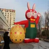 Customized Easter Bunny Inflatable Rabbit Event decoration Factory price inflatable suit with Free Printing for Park Advertising