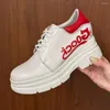 Casual skor kvinnor plattform kil sneakers höst mode reflekterande vita sport damer höjd ökar 10 cm zapatillas mujer