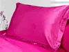 Pillow Solid Color Emulation Ice Silk Satin Pillowcase Comfortable Multicolor Cover For Bed Throw Single