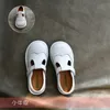 kız ayakkabısı İnci Bebek Çocuk Deri Ayakkabı Siyah Beyaz Pembe Bebek Yürümeye Başlayan Çocuklar Ayak Koruma Sıradan Ayakkabılar Z3IS#