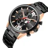 Curren/Carren 8325 Wodoodporny biznes Six Pin Calendar Large Dial Minimalistyczny zegarek męski
