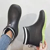 Сапоги женские резиновые противоскользящие, цветные, унисекс, легкие туфли без шнуровки, модные непромокаемые ботинки 2024 года, Zapatillas