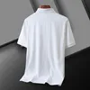 Nieuwe 2024 Zomer Mannen Luxe Topkwaliteit Merk Borduren Polo Shirts Korte Mouw Katoen Casual Business Mannen Shirts r