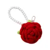 Sleutelhangers Rose sleutelhanger hangende vrouwen dochter geschenken aanwezig uit tas sleutelhanger voor portemonnee Moederdag rugzak jubileum