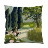 Pillow Polyester Linen Cover Fashion Decorative Luxury Comfortable Velvet Fabric Home Decoration Pillowcase E0498