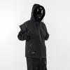 whyworks 22AW Techwear Composite Stormtrooper Multi-Form Hooded Detachable Jacket Darkwear Black Tech Coat Streetwear Fi q76p#