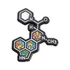 Moleküler yapı emaye pimleri özel kimyasal eleman sembolü broşlar yaka rozetleri komik mücevher hediyesi öğrenciler için