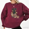 Moletons femininos Moletons Quarta Asa Dragão Impresso Moletom Mulheres Fantasia Amante de Livro Suor Hoodie Engraçado Manga Longa Pulôver Bookish 24328