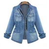 Autumn Women Fashion Oversized Women Denim Jacket Slim Veste en jean female Cool Women Jeans Jacket