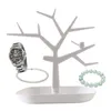 Dekorativa plattor Bird Tree Desktop Praktiskt halsband Hushållens smycken Stand Armband Pendant Hanger Plastis Display Organizer Lagring