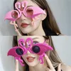 Novelty Sunglasses Birthday Beach Party Favors Funny Foldable Crab Costume Glasses Festive Supplies Decoration Accessories