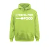 Eu viajo para comida citação slogan divertido blogger pulôver com capuz pulôver moletom com capuz Rife Men Hoodies estilo Japão capuzes J0M7 #