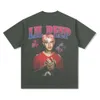 maglietta designer da uomo polo hip hop lil peep t-shirt a maniche corta stampato