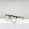 Senator Square Brillen Gunmetal Frame Heldere Lens 137 Heren Vintage Optische Volledige Frames Bril Mode Zonnebrillen Frames Brillen 217t