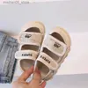 Sandals Summer Childrens Sandals Boys Breathable Beach Sandals Childrens Cool Sports Sandals Girls Anti slip Casual Shoes Baby Soft Sandals Q240328