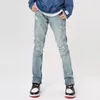 2023 Vibe Style Ripped Hole Mer Bleu Hommes Slim Jeans Pantalon Y2K Vêtements Droit Hip Hop Vintage Denim Pantalon Pantal Homme K0YC #