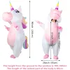 Pennelli Ourwarm Unicorn Iatable Costume Decorazione di Halloween Costume intero per unicorno ad aria gonfiata per uomo e donna Forniture cosplay