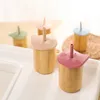 Tazza per l'alimentazione del bambino a forma di gatto Bicchieri sippy in silicone di bambù Sicuri a tenuta stagna Bambini che imparano a bere Regali di compleanno per bambini 240320
