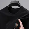 メンズデザイナーブランドコットショートスリーブTシャツ2024 Fi Oネッククラシック多用途の通気性快適なROPA HOMBRE U2Y4＃