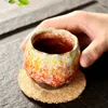 Tazze Piattini Tazze da tè in ceramica retrò giapponesi Degustazione di tè tradizionale Accessori per stoviglie Tazze da caffè per la casa con glassa di ghiaccio