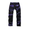 2023 Nya Fi Mens Jeans Lightning Printed Tie Dye Black Jean Trousers Men Streetwear Y2K Denim Punk Pants Pantales Hombre H0ZS#