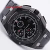 AP Sports Montre-bracelet Royal Oak Offshore 26400AU Montre pour homme avec anneau en céramique noire en carbone forgé Machine automatique Montre de sport suisse Montre de renommée mondiale