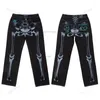 Men's Pants Y2k Harajuku Mens Gothic Urface Water Plated Diamond Skull Graphic Punk Streetwear Men 2000s Hip Hop Fashion Cargo