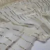 Tissu en brocart de soie coloré, Jacquard métallique brillant, écharpe Saree, matériel de couture pour bricolage