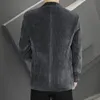 2023 New High-quality Solid Color Spring and Autumn Handsome Casual Korean Versi Fi Trend Slim Men's Small Suit Jacket 89My#