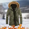 hooded Plus Size Parka Men Overcoat Padded Casual Snow Wear Winter Fur Collar Windproof Warm Down Jacket Coat Male Outwear New 85RS#