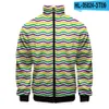 3D stampato stile hawaiano colletto alla coreana uniforme da baseball giacca bomber indossare cappotto casual Fi per gli uomini all'aperto in inverno Stripe F6X5 #